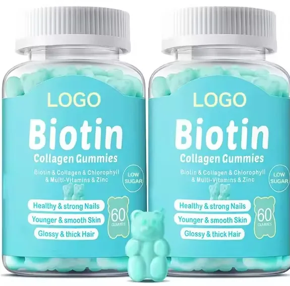 Vegan Collagen Supplements Biotin Collagen Gummy Hair Gummy Vitamins For Hair Skin And Nails Oem Odm Private Label