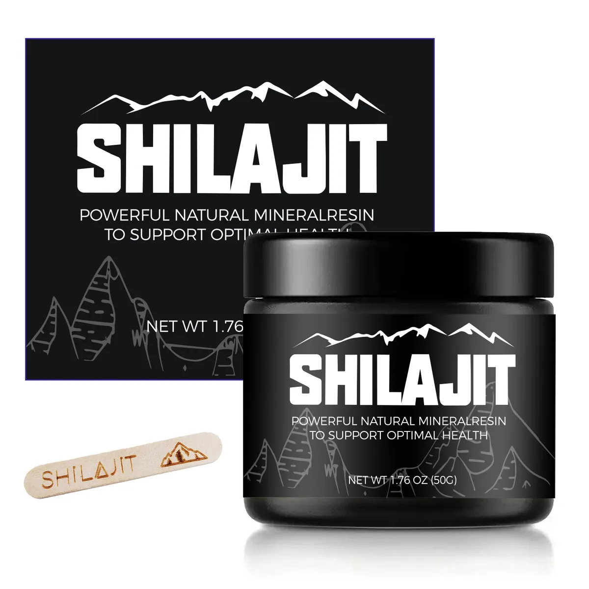 Levering Van Hoge Kwaliteit 30g Pure Hars Himalayan Shilajit Resin Hars Fulvinezuur Voor Gezonde Voeding