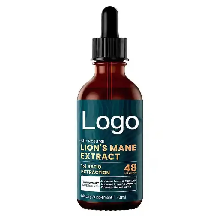 Oem Paddestoel Extract Druppels Leeuwenmanen Druppels Leeuwenmanen Nootropics Vloeibaar Immuunsysteem Hersenen Stimuleren