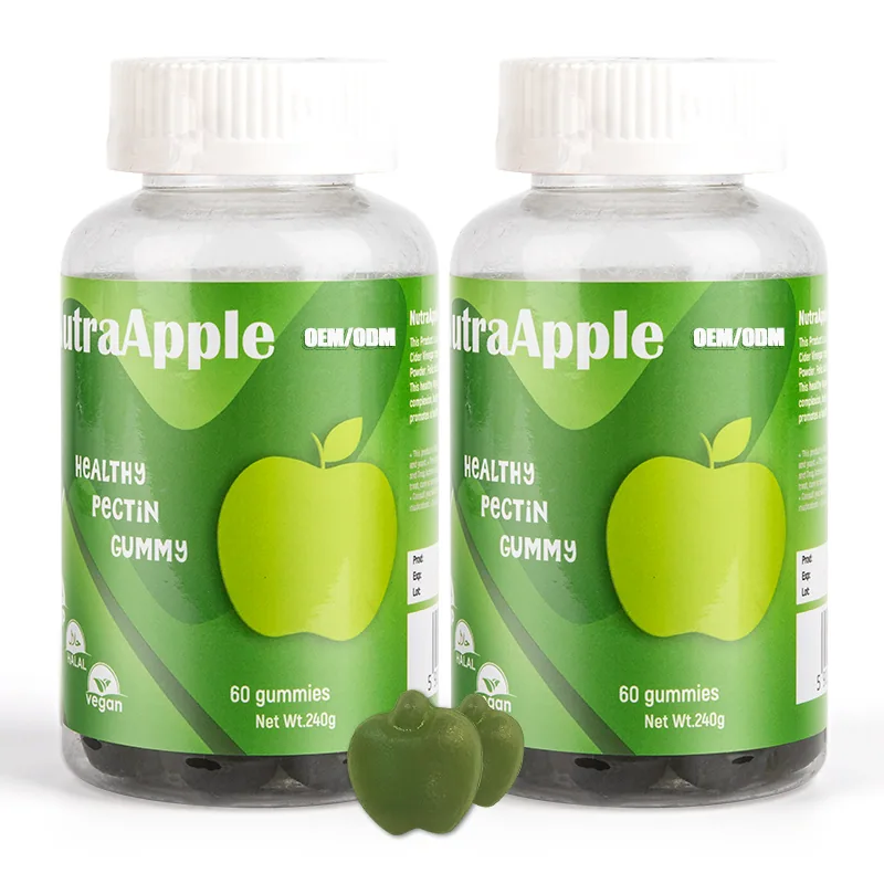 Private Label Non-gmo Vegan Organic Vitamin Gummi Healthy Weight Loss Apple Cider Vinegar Gummies With Multiple Vitamins