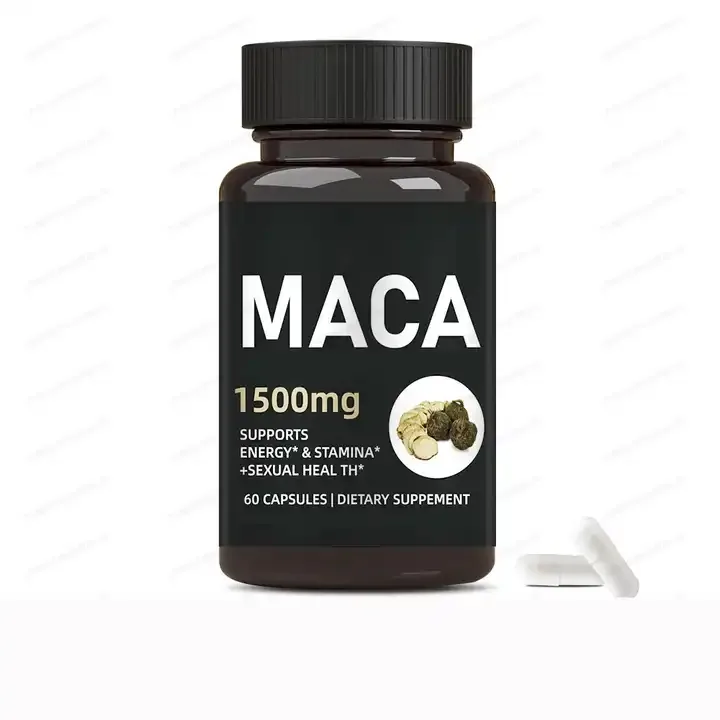 2023 China Hete Verkoop Odm/oem Mannen Supplement Kruidenextract Maca Pillen Witte Maca Capsules
