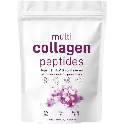 Hot Sale Keto Vriendelijke Volledige Spectrum Collageen Peptiden Mix Multi Collageen Protene Met Vitamine C