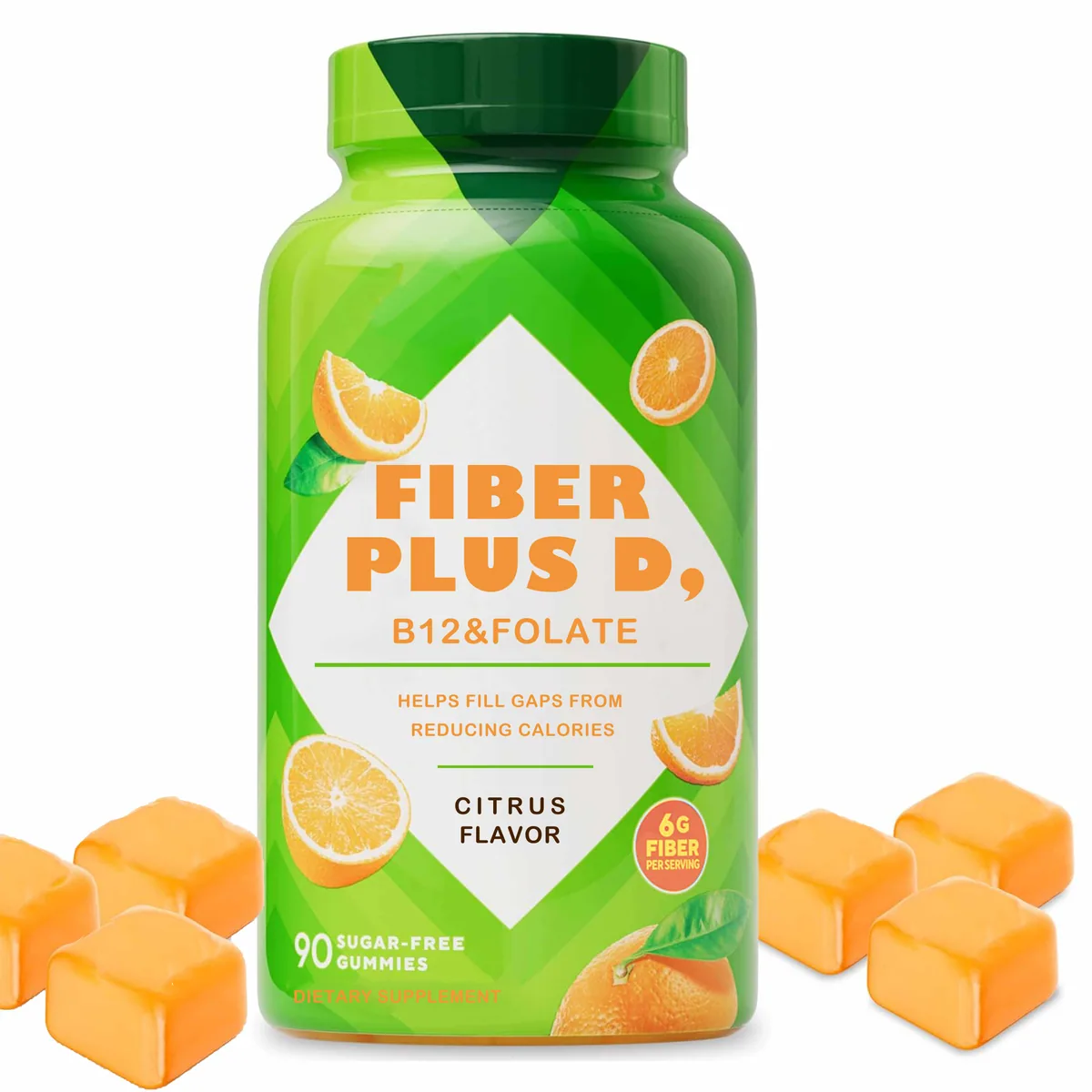 Oem/odm Adult Gluten-free Gummy Vitamins Sugar-free Candy Citrus Flavor Db12 Folate Energy Immune Support Daily Wellness