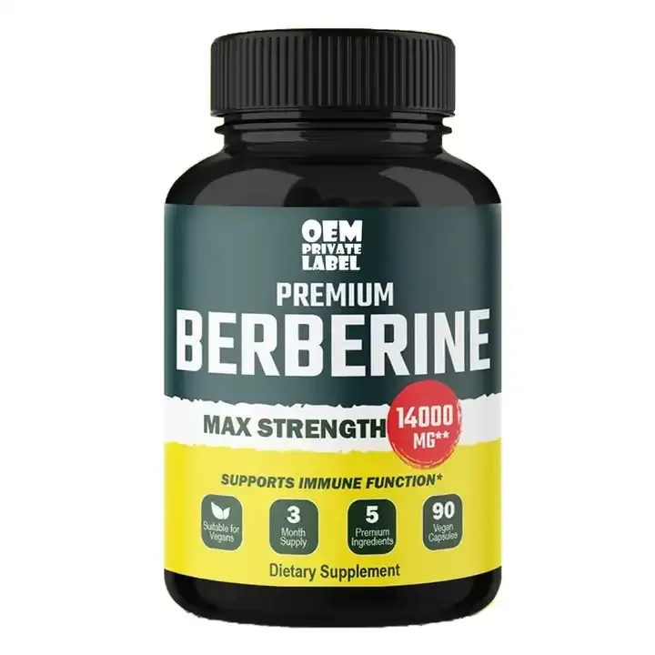 Berberine Capsules Berberine Hcl 500mg Pills Berberine Hydrochloride Capsules Powder Extract Supplement With Ceylon Cinnamon
