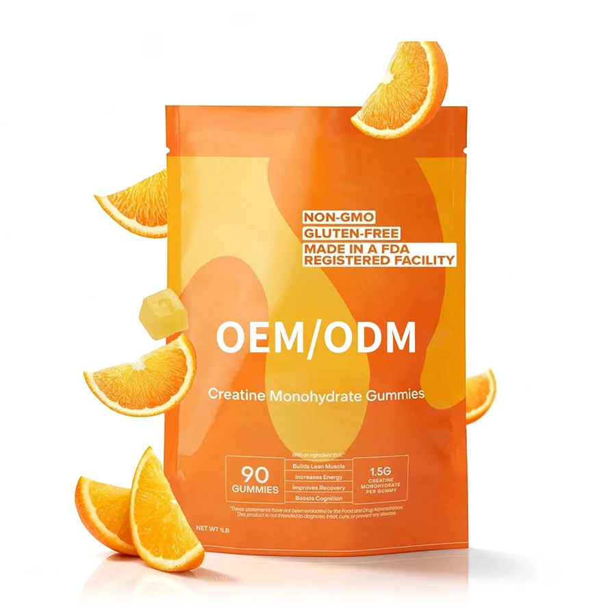 Natural Orange Flavor Vitamin C Gummies OEM/ODM & Private Label Manufacturing