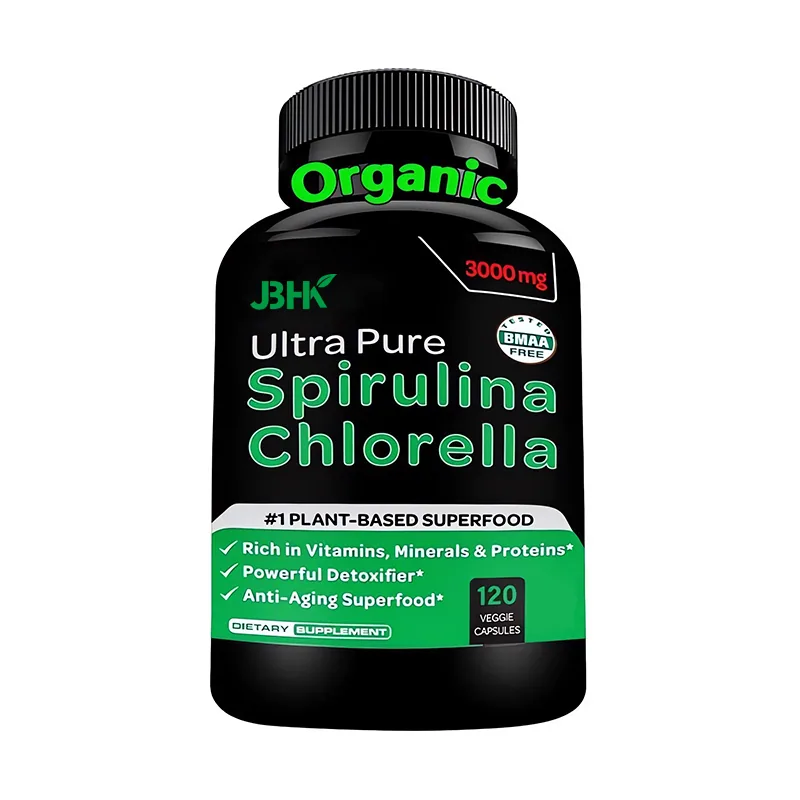 Oem Ultra Pure Spirulina Supplement Organische Spirulina Spirulina Capsules