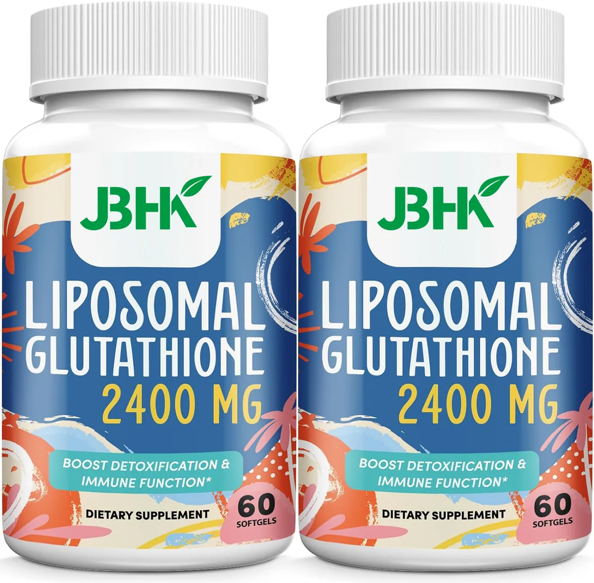 2400mg Liposomal L-glutathione Vitamin C Master Antioxidants Enhanced Absorption-non Gmo Antioxidant Immune System 120 Capsules