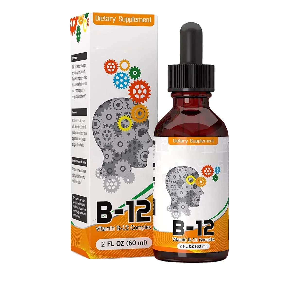 Energy Mood & Metabolism Increase Methylcobalamin B12 Vitamin Liquid Supplement Natural Vitamin B12 Drops