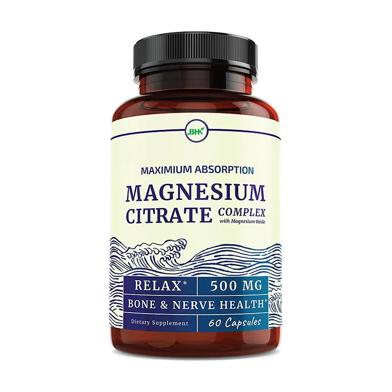Oem/odm Magnesium Citrate Important For Heart Health Capsule