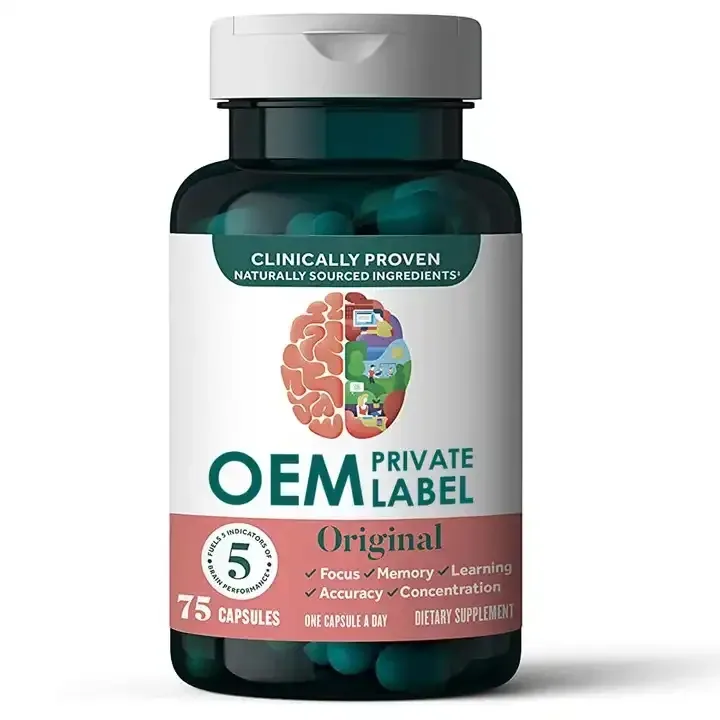 Oem Wholesale Brain Capsules Enhance Memory Concentration Nootropics Supplement Suppoprt Alpha Brain Capsules For Adults Brain P