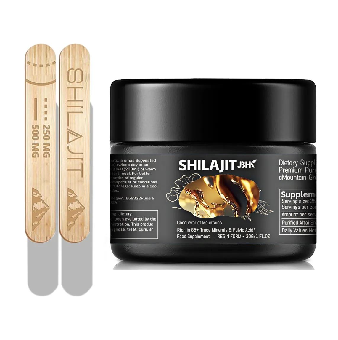 Oem /odm Shilajit Resin Rich Trace Minerals For Immunity System Shilajit Hot Sell Shilajit 50g/ 30g Pure Himalayan Organic