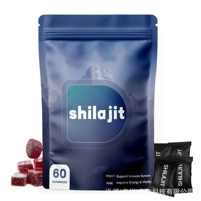 Oem Shilajit Gummies Immune Support Adult Health Supplement Customize Flavor Gummy Candy 60 Count 2 Gummies Dose Food Grade 2