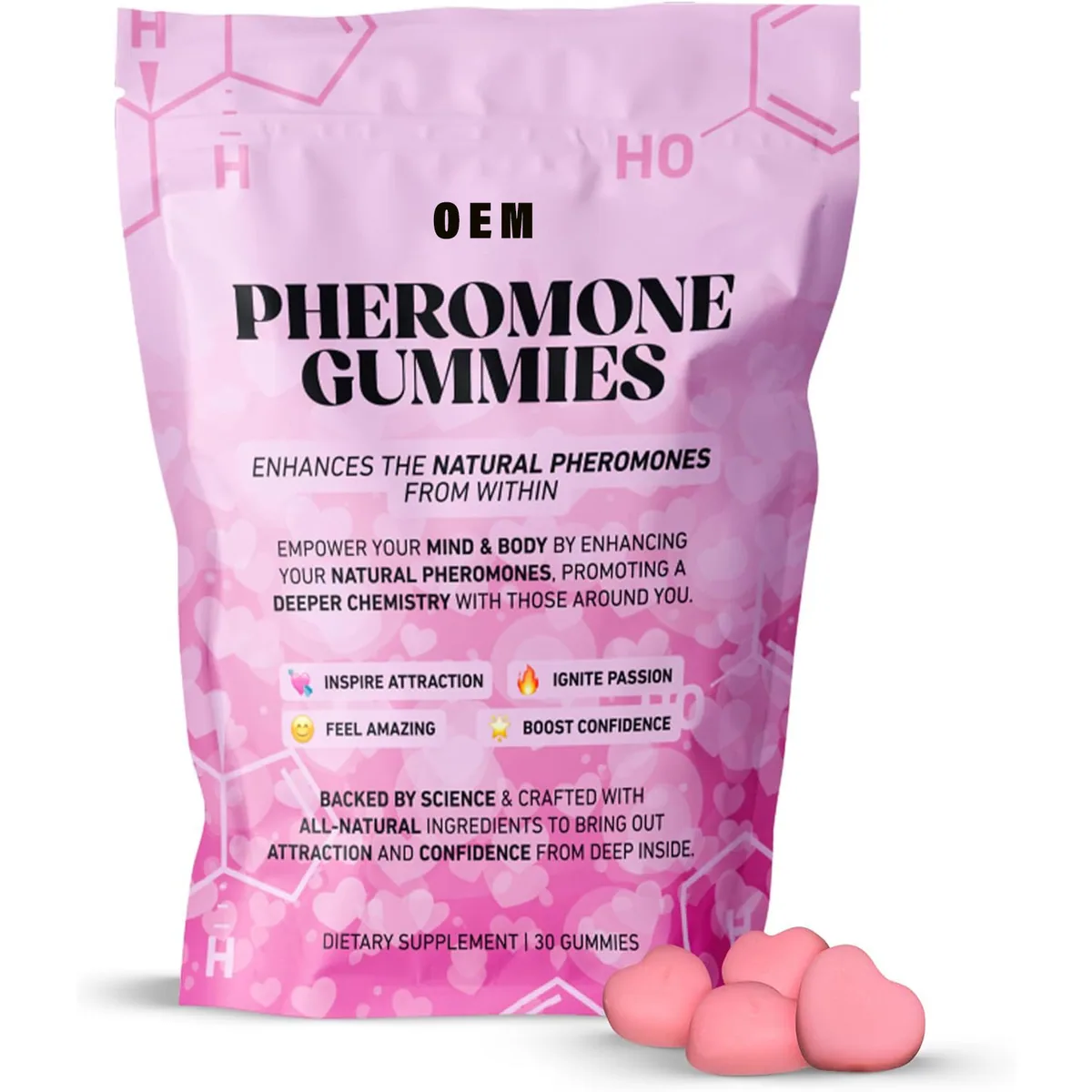 Oem Private Label Vitamin Supplement Balance 60 Gummies Pheromone Gummies Maca Root