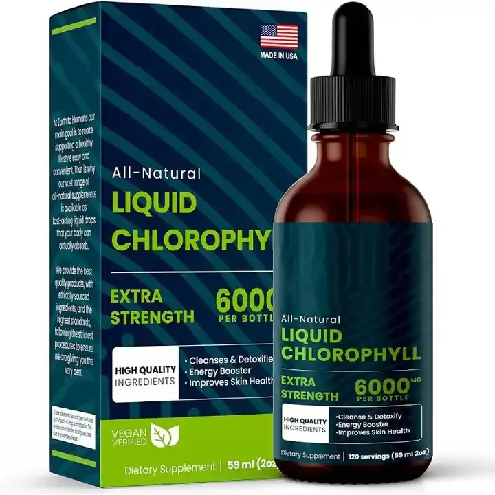 Private Label Hot Selling Chlorofyl Vloeistof Druppels Natuurlijke Energie Booster,Immuunsysteem Ondersteuning En Interne Deodo