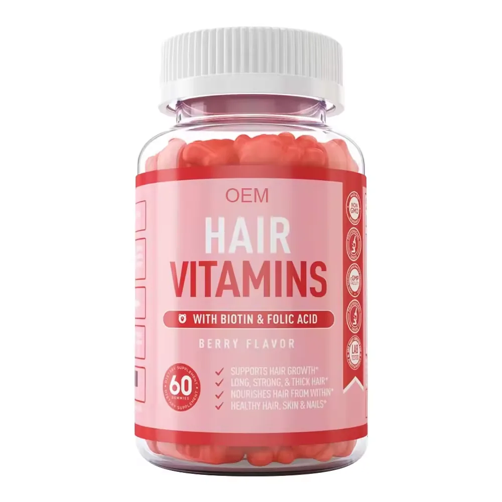 Hair Growth Gummies Vitamins Supplements Collagen And Biotin Gummies For Hair Growth