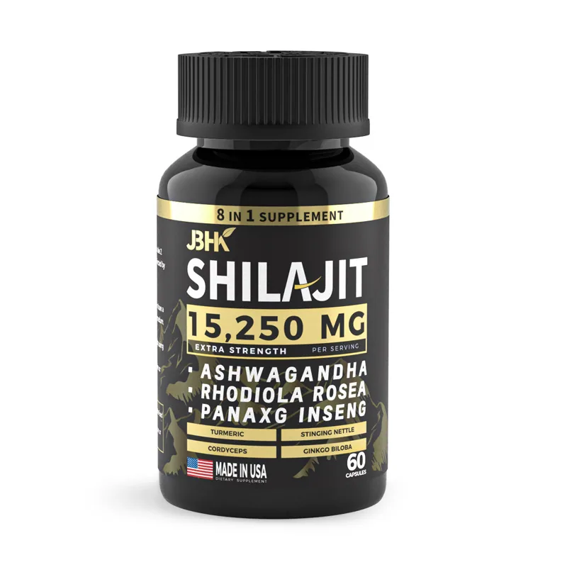 Private Label Oem/odm Health Care Men Health Ashwaganda Shilajit Extract Capules Pills Pure Himalayan Shilajit Capsules