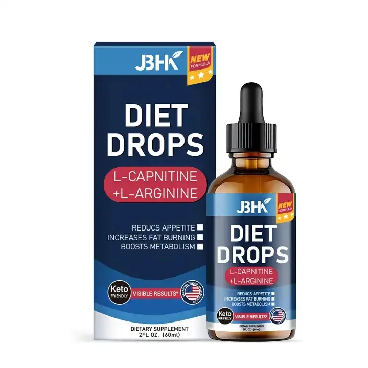 Private Label Aanpassen Logo Dieetdruppels Haar Huidnagels Multivitamine Voedingssupplement Stimuleren Energiedruppels