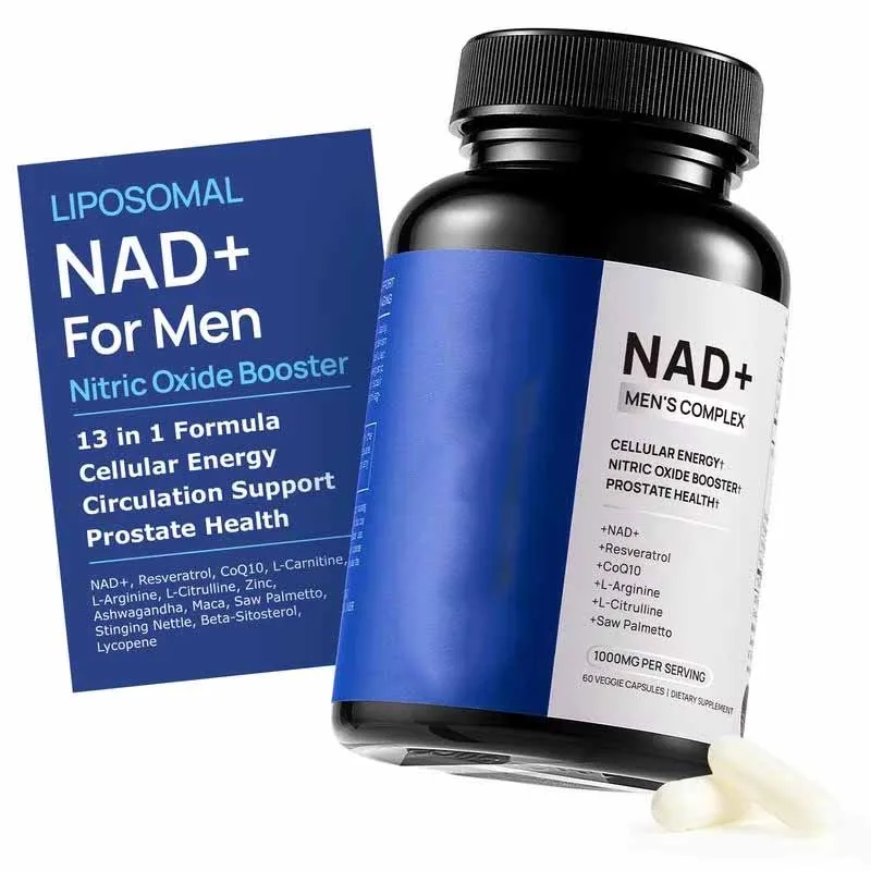 Oem/odm Jbhk Brand Nad+ Vegan Capsules For Men Boosts Cellular Energy Vitality & Longevity
