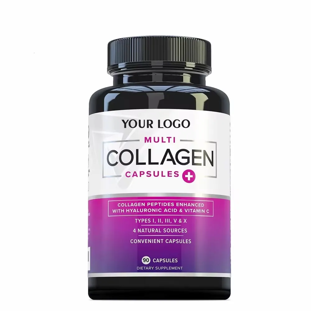Multi-collagen Compound Grass-fed Collagen Peptide Hydrolyzed Protein Capsule