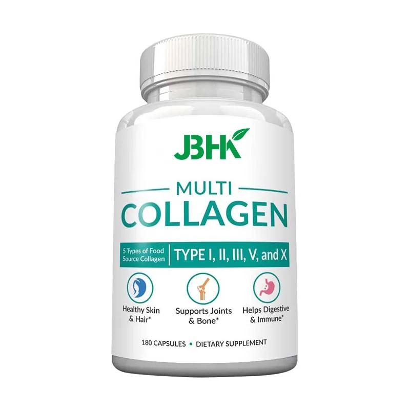 Multi-collagen Compound Grass-fed Collagen Peptide Hydrolyzed Protein Capsule