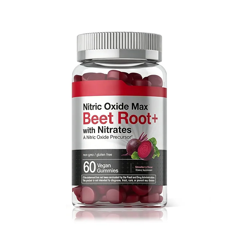 Support Circulation Exercise Endurance Nitric Oxide Beet Root Gummies OEM/ODM & Private Label Manufacturing Hongl