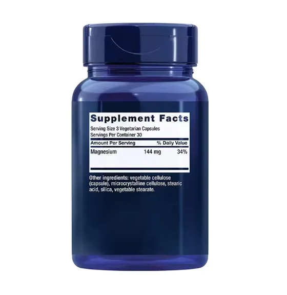 Oem Private Label Vegan Relaxation & Digestion Support Supplement Halal Organic Magnesium Glycinate Capsules L-threonate