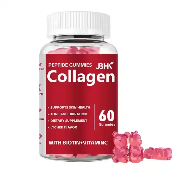 Collagen Gummies,Natural Herbal Extract Dietary Beauty Skin Collagen Gummies,Vitamin,Marine Collagen Gummies