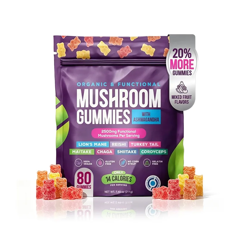 Stress Resilience Multi-Mushroom Gummies OEM/ODM & Private Label Manufacturing