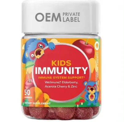 Oem Kids Multivitamine Immuun Booster Supplementen Formule Dagelijks Multivitamine Gummies Met Calcium Vitamine D3 Voor Kinderen