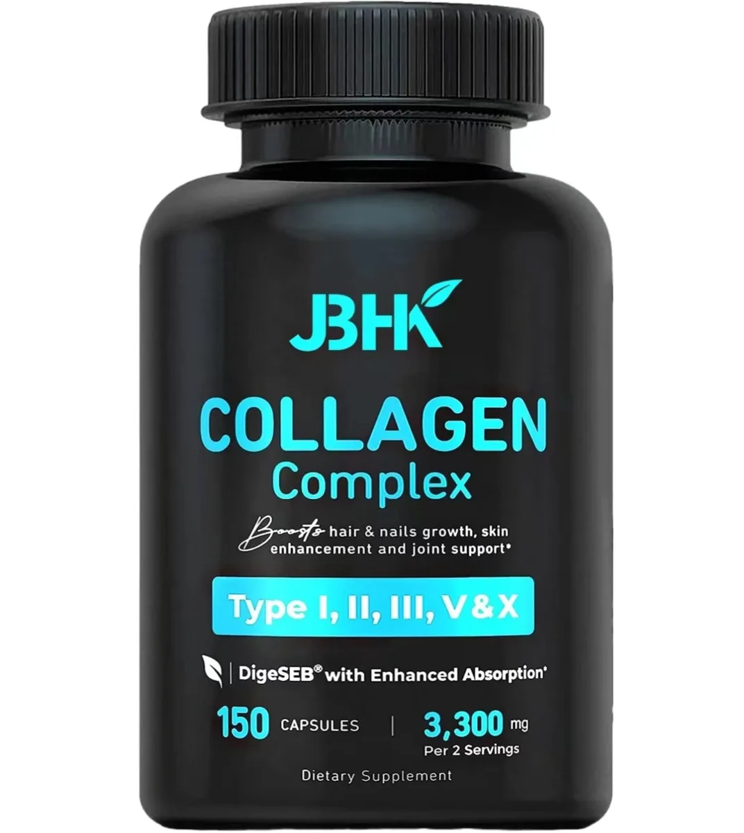 Oem/odm Vitamins Collagen For Women & Men - Type I,Ii,Iii,V,X Multi Collagen Capsules Grass Fed Non-gmo 150 Capsules