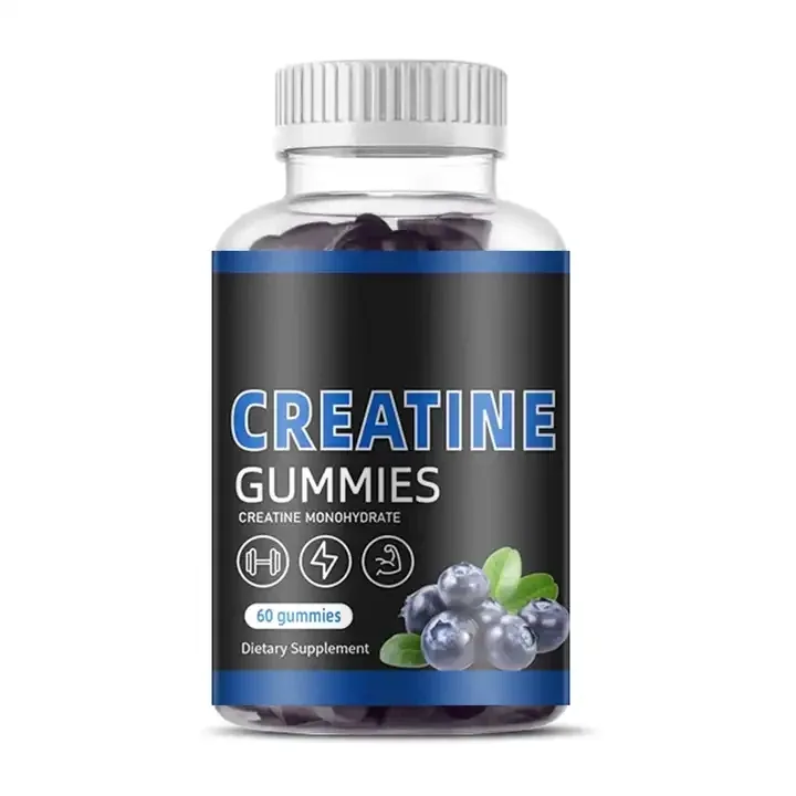 Private Label Pre Workout Supplement Creatine Monohydraat Energie Gummy Creatine Gummies Voor Spiergroei Pillen