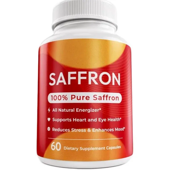 Oem Saffron Extract Capsule Health Supplement Private Label Hot Selling Saffron Capsule With Keep Mood Brain Health