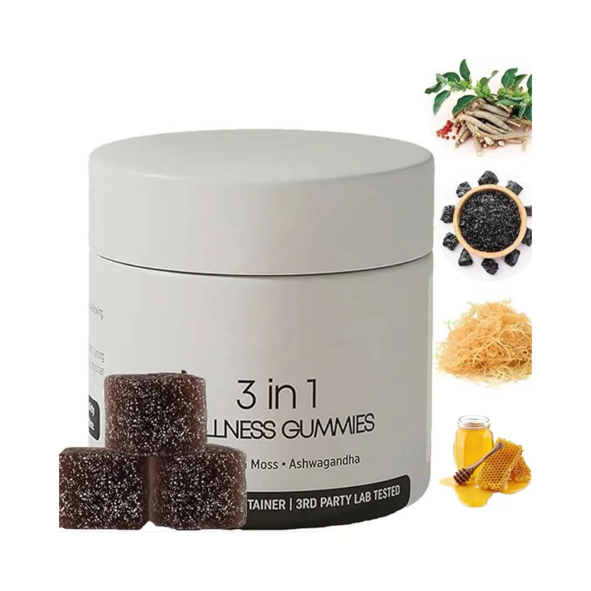 Oem Private Label Shilajit Natural Pure Asphaltum Extract Himalayan Gummies
