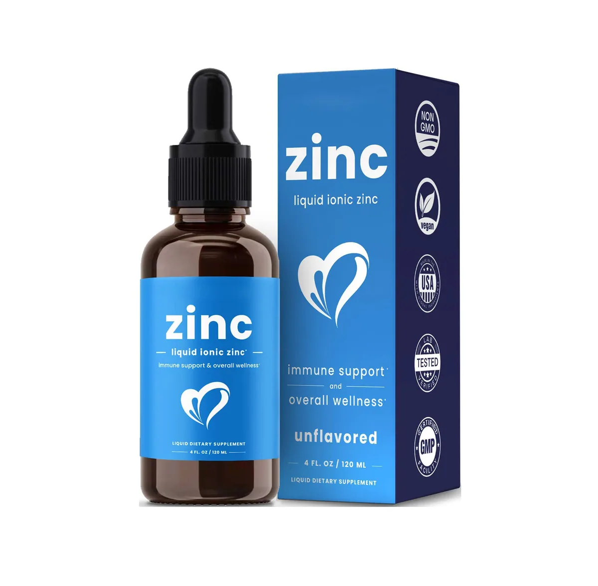 Hot Product Dietary Supplement Zinc Drops Supplement Vitamin C Immune Support Zinc Liquid Drops