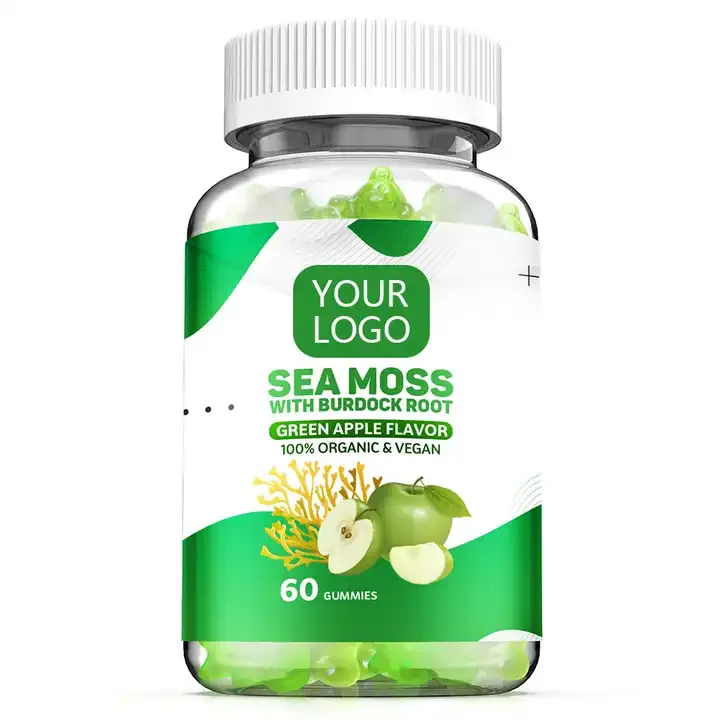 Seamoss Supplement Vegan Bladderwrack Burdock Root Organic Apple Cider Vinegar Irish Sea Moss Gummies Weight Loss