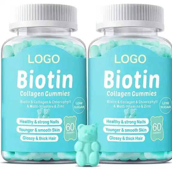 Vegan Collagen Supplements Biotin Collagen Gummy Hair Gummy Vitamins For Hair Skin And Nails Oem Odm Private Label