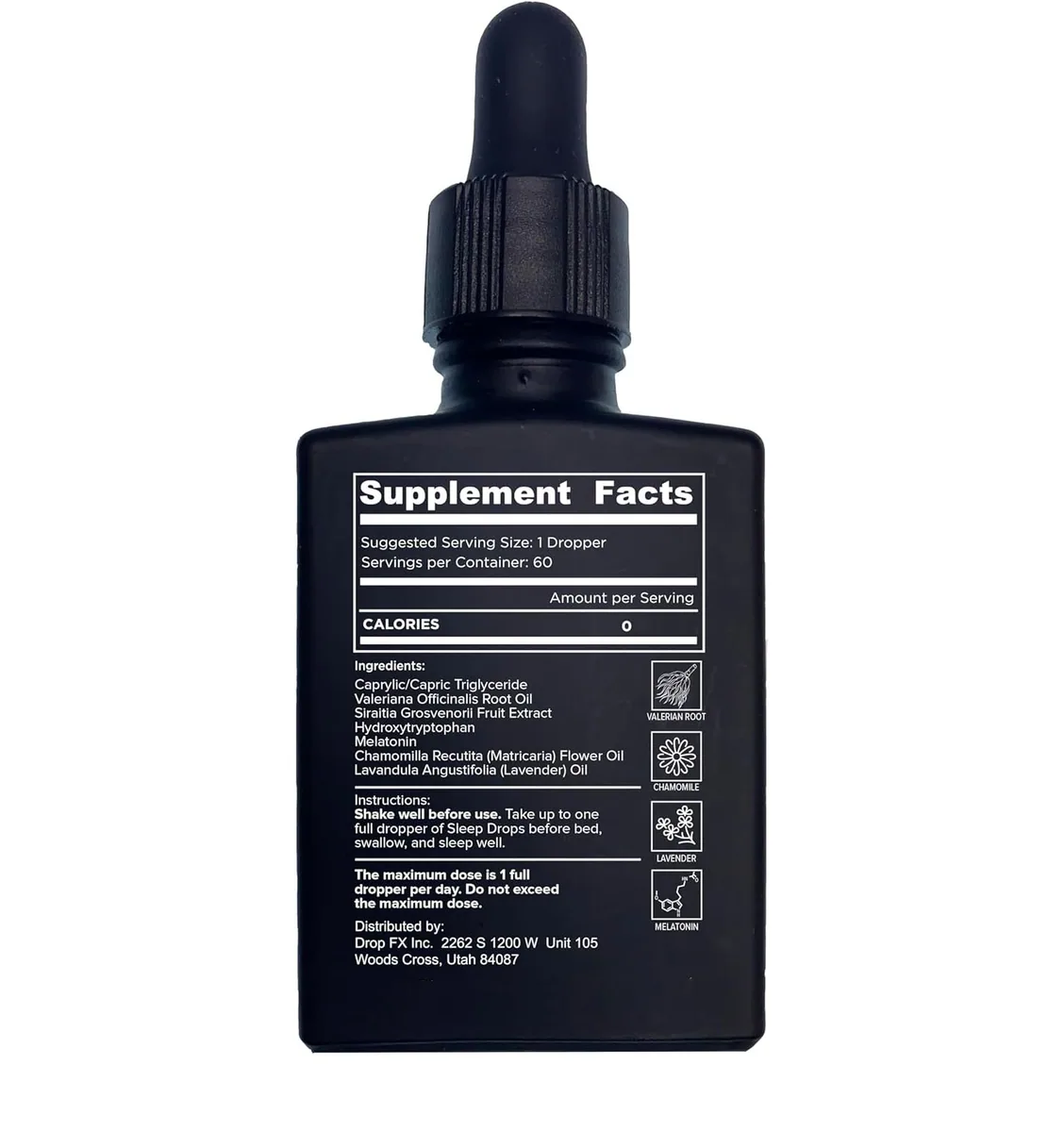 Oem Private Label Sleep Aid Liquid Drops Soothing Extra Strength Sublingual Supplement Sleeping Oral Liquid 60ml 30ml
