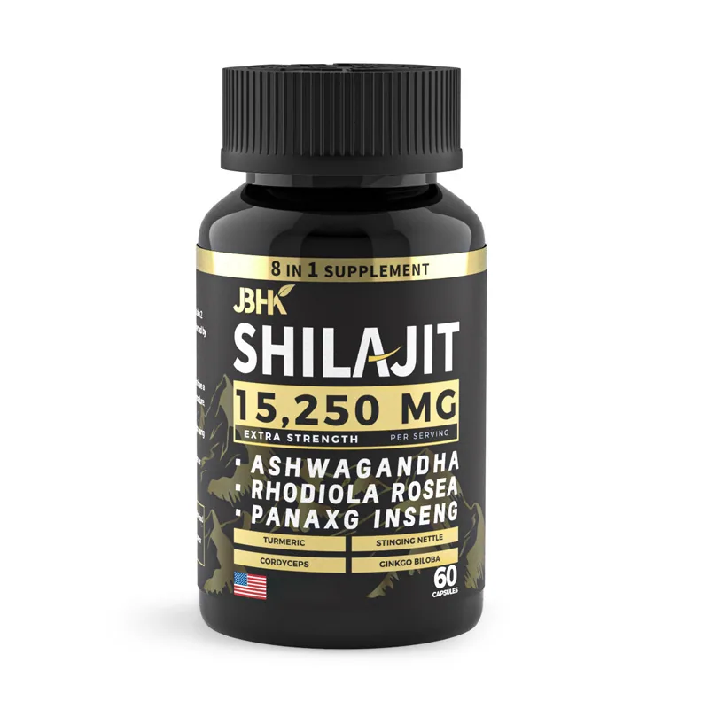 Private Label Oem/odm Health Care Men Health Ashwaganda Shilajit Extract Capules Pills Himalayan Shilajit Capsules