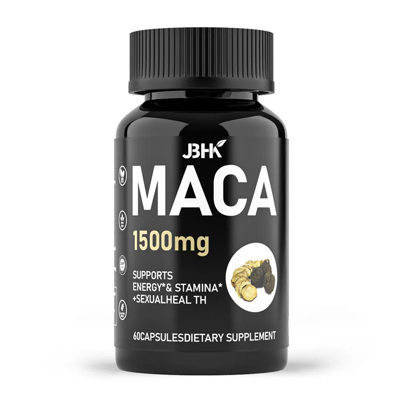 Odm/oem Mannen Supplement Extract Maca Capsules Supplement For Man And Women Organic Black Maca Root Capsules 1500mg