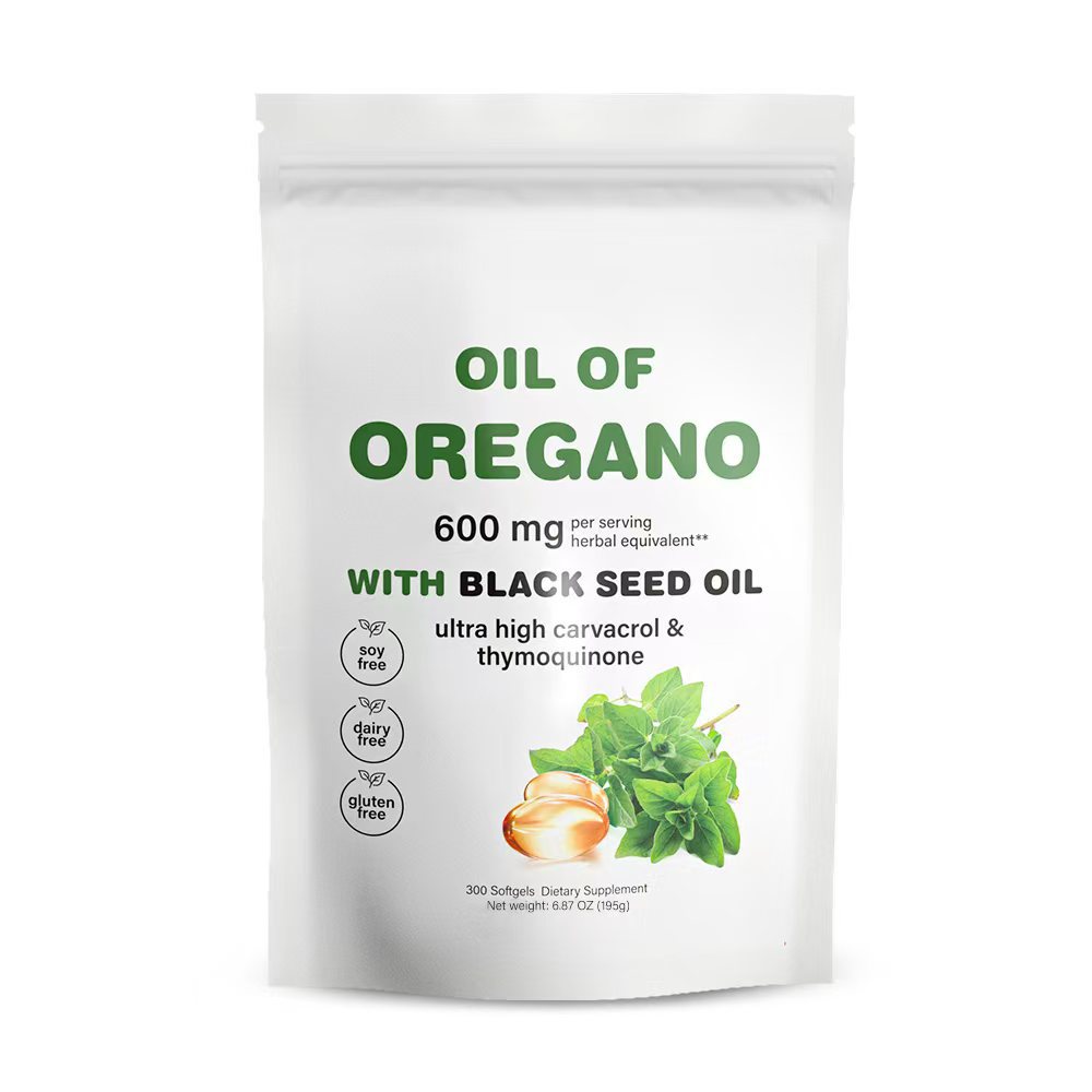 Oregano & Black Seed Oil Softgels 300ct, 2/serving, Softgel