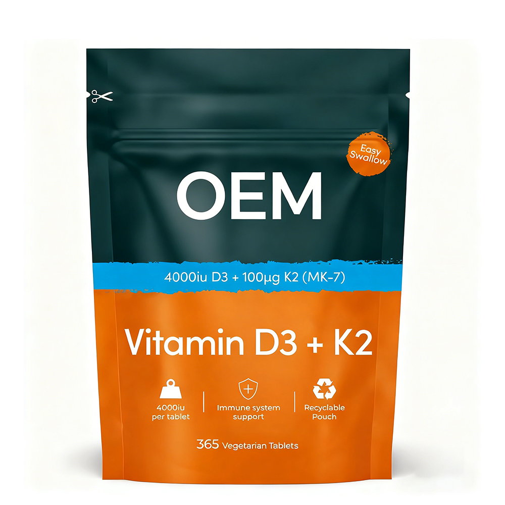 China OEM Vitamin D3 K2 Tablets 365ct - Adults Immunity 24M
